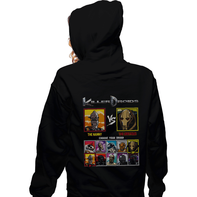 Daily_Deal_Shirts Zippered Hoodies, Unisex / Small / Black Killer Droids