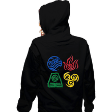Load image into Gallery viewer, Secret_Shirts Zippered Hoodies, Unisex / Small / Black Four Nations
