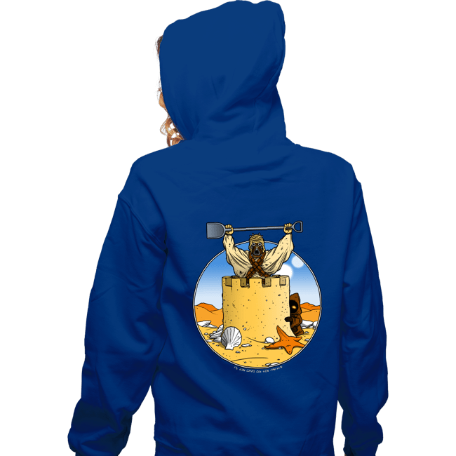 Shirts Zippered Hoodies, Unisex / Small / Royal Blue Sand Castle People