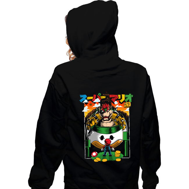Secret_Shirts Zippered Hoodies, Unisex / Small / Black It's A Me, Bowser