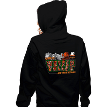Load image into Gallery viewer, Daily_Deal_Shirts Zippered Hoodies, Unisex / Small / Black Trick or Treat in Warren Valley
