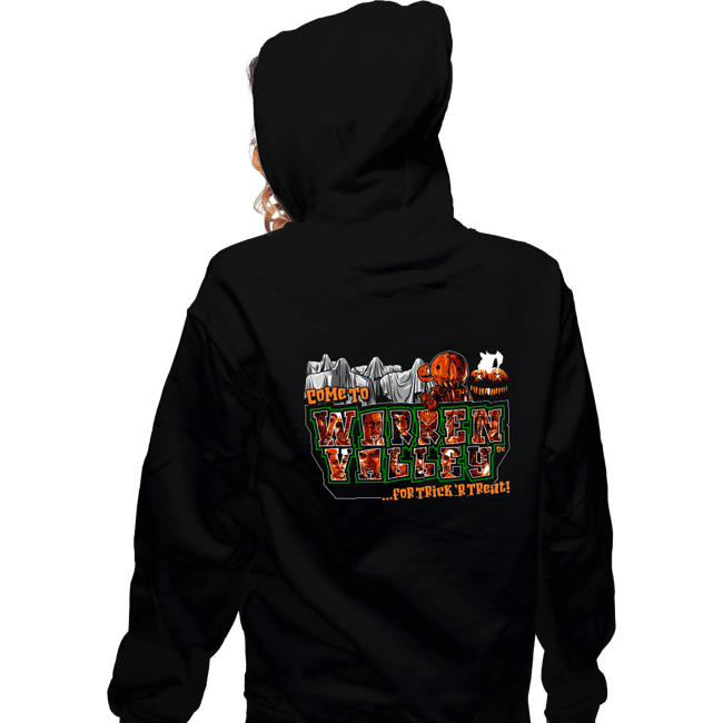 Daily_Deal_Shirts Zippered Hoodies, Unisex / Small / Black Trick or Treat in Warren Valley
