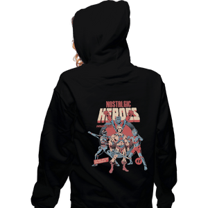 Shirts Zippered Hoodies, Unisex / Small / Black Nostalgic Heroes