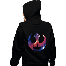 Load image into Gallery viewer, Shirts Zippered Hoodies, Unisex / Small / Black Rebel Galaxy
