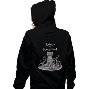 Shirts Zippered Hoodies, Unisex / Small / Black Release The Krakitten