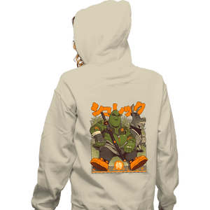 Daily_Deal_Shirts Zippered Hoodies, Unisex / Small / White Samurai Shurekk