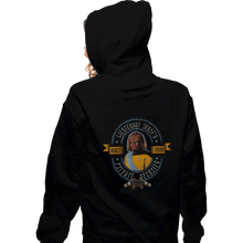 Load image into Gallery viewer, Daily_Deal_Shirts Zippered Hoodies, Unisex / Small / Black Worf&#39;s Security
