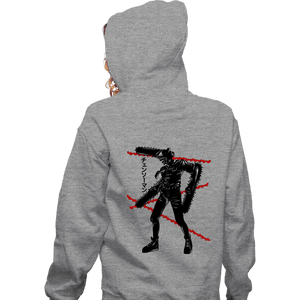 Shirts Zippered Hoodies, Unisex / Small / Sports Grey Crimson Chainsaw