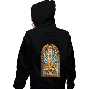 Shirts Pullover Hoodies, Unisex / Small / Black Stained Glass Aang