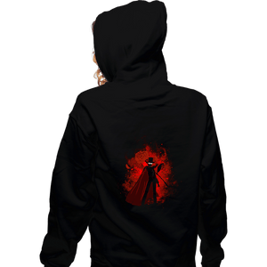 Shirts Zippered Hoodies, Unisex / Small / Black Tuxedo Art