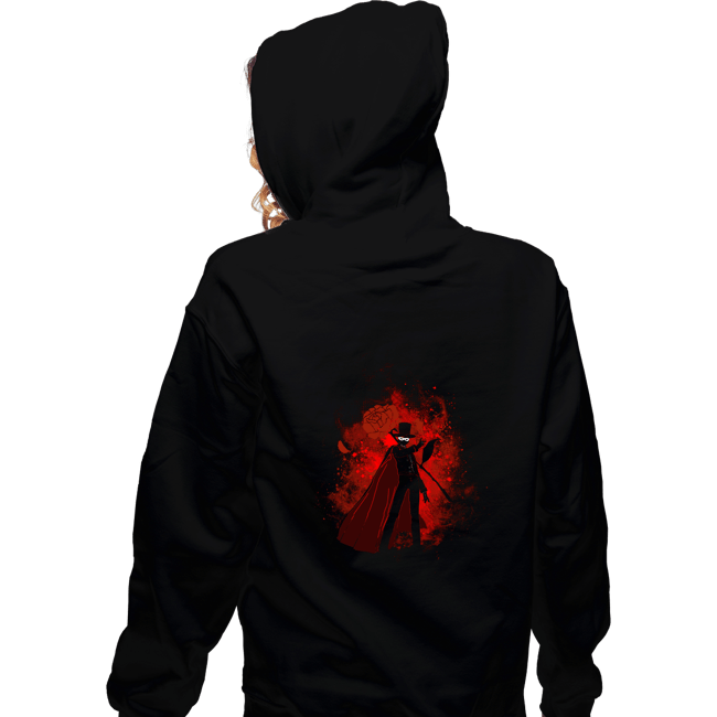 Shirts Zippered Hoodies, Unisex / Small / Black Tuxedo Art