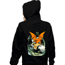 Load image into Gallery viewer, Daily_Deal_Shirts Zippered Hoodies, Unisex / Small / Black Hashira Wind
