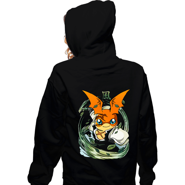 Daily_Deal_Shirts Zippered Hoodies, Unisex / Small / Black Hashira Wind