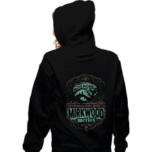 Load image into Gallery viewer, Shirts Zippered Hoodies, Unisex / Small / Black Mirkwood Merlot
