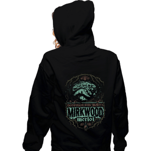 Shirts Zippered Hoodies, Unisex / Small / Black Mirkwood Merlot