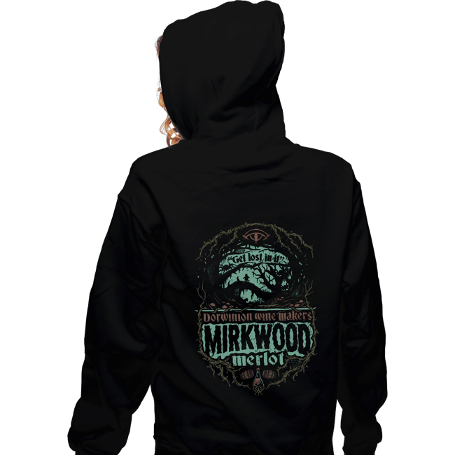 Shirts Zippered Hoodies, Unisex / Small / Black Mirkwood Merlot