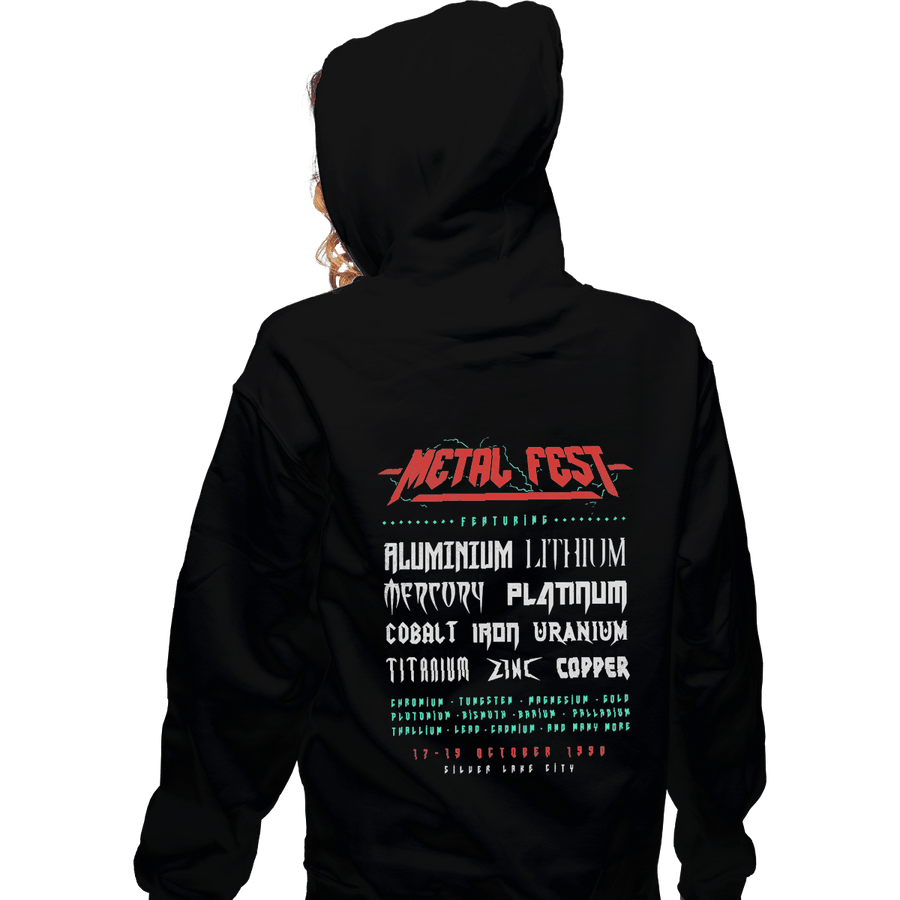 Shirts Zippered Hoodies, Unisex / Small / Black Metal Fest