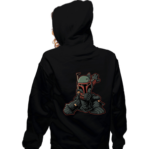 Daily_Deal_Shirts Zippered Hoodies, Unisex / Small / Black BOUNTYMAN