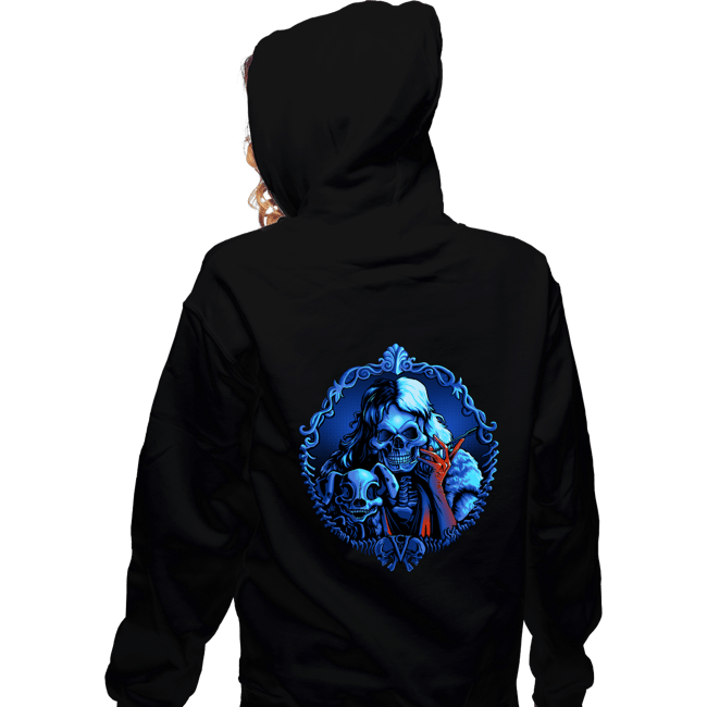 Daily_Deal_Shirts Zippered Hoodies, Unisex / Small / Black Cruella Bones