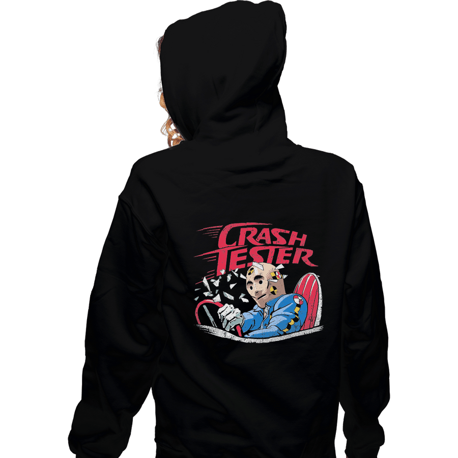 Shirts Zippered Hoodies, Unisex / Small / Black Crash Tester