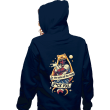 Load image into Gallery viewer, Secret_Shirts Zippered Hoodies, Unisex / Small / Navy The Warrior Of Love

