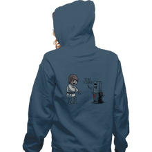 Load image into Gallery viewer, Shirts Zippered Hoodies, Unisex / Small / Indigo Blue &#39;Tis But A Scratch
