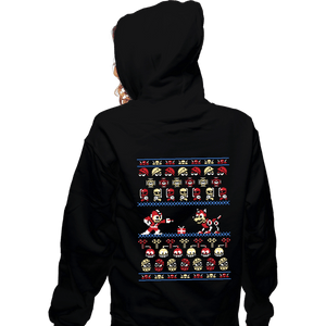 Shirts Zippered Hoodies, Unisex / Small / Black Christmas Man