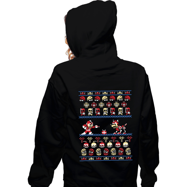 Shirts Zippered Hoodies, Unisex / Small / Black Christmas Man