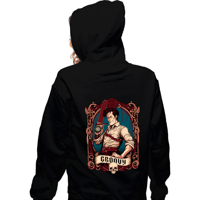 Daily_Deal_Shirts Zippered Hoodies, Unisex / Small / Black GROOViest Man On Earth