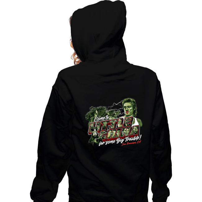 Daily_Deal_Shirts Zippered Hoodies, Unisex / Small / Black Come To Little China