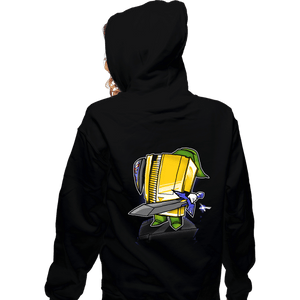 Shirts Zippered Hoodies, Unisex / Small / Black 8-Bit Hero