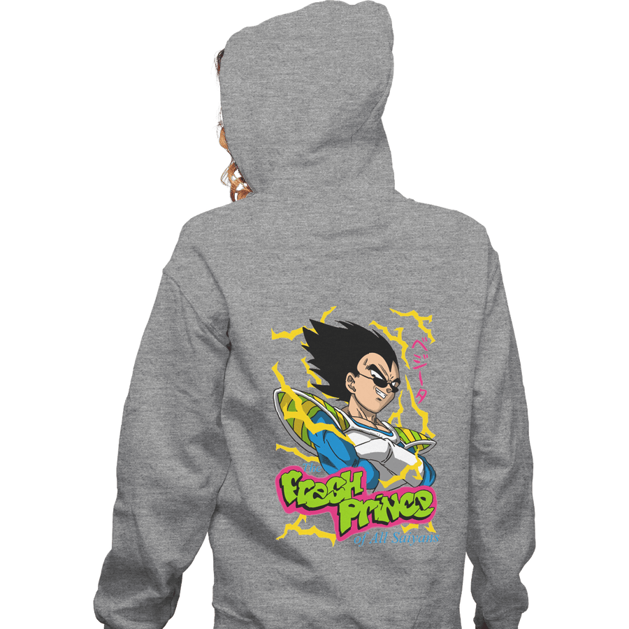 Shirts Pullover Hoodies, Unisex / Small / Sports Grey Fresh Prince Of All Saiyans