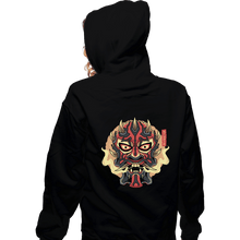 Load image into Gallery viewer, Shirts Zippered Hoodies, Unisex / Small / Black Nightbrother Oni Mask
