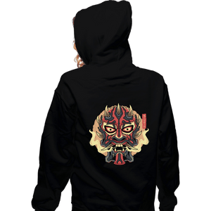 Shirts Zippered Hoodies, Unisex / Small / Black Nightbrother Oni Mask