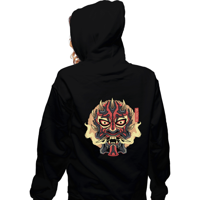 Shirts Zippered Hoodies, Unisex / Small / Black Nightbrother Oni Mask