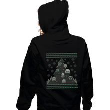 Load image into Gallery viewer, Daily_Deal_Shirts Zippered Hoodies, Unisex / Small / Black 40K Christmas Tree
