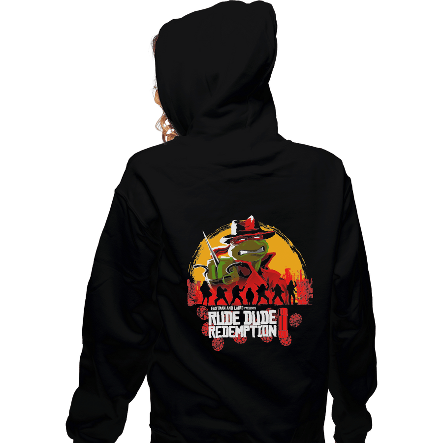 Shirts Zippered Hoodies, Unisex / Small / Black Rude Dude
