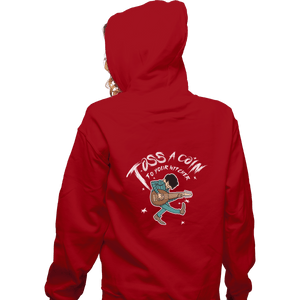 Shirts Pullover Hoodies, Unisex / Small / Red Toss A Coin Pilgrim