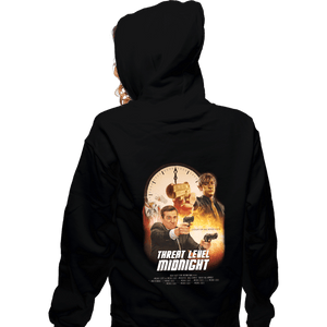 Secret_Shirts Zippered Hoodies, Unisex / Small / Black Threat Level