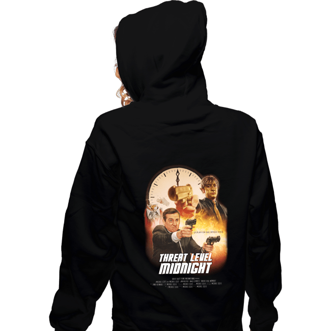 Secret_Shirts Zippered Hoodies, Unisex / Small / Black Threat Level