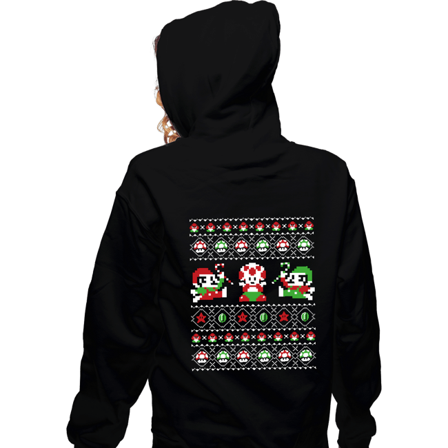 Shirts Zippered Hoodies, Unisex / Small / Black Christmas Bros