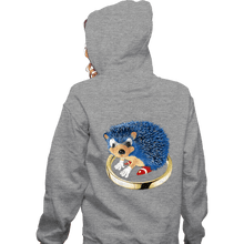 Load image into Gallery viewer, Secret_Shirts Zippered Hoodies, Unisex / Small / Sports Grey The Fastest Hedgehog
