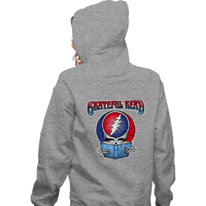Secret_Shirts Zippered Hoodies, Unisex / Small / Sports Grey Greatful Read