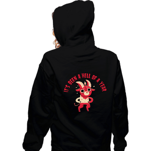 Secret_Shirts Zippered Hoodies, Unisex / Small / Black Hell Of A Year