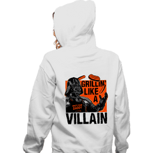 Load image into Gallery viewer, Secret_Shirts Zippered Hoodies, Unisex / Small / White Grillin Villain
