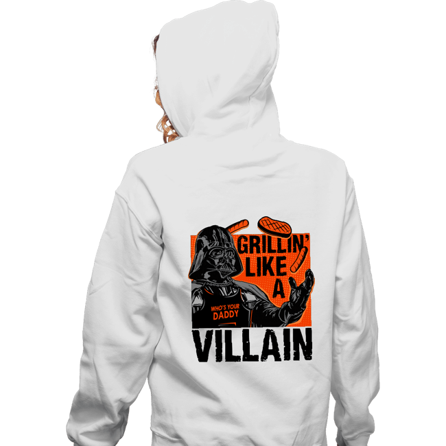 Secret_Shirts Zippered Hoodies, Unisex / Small / White Grillin Villain