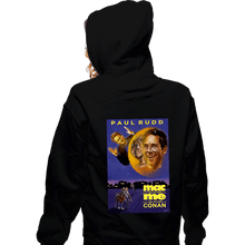 Load image into Gallery viewer, Daily_Deal_Shirts Zippered Hoodies, Unisex / Small / Black Mac And Me And Conan
