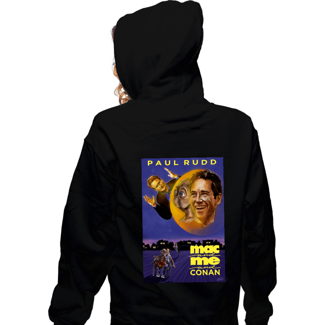 Daily_Deal_Shirts Zippered Hoodies, Unisex / Small / Black Mac And Me And Conan
